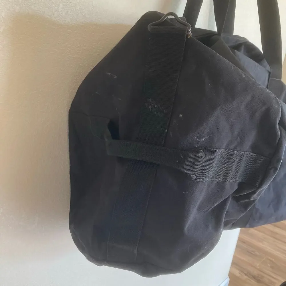 Western Pack Duffle Bag L Black Outdoors Travel Gear Gym Weekender Trip 30x24